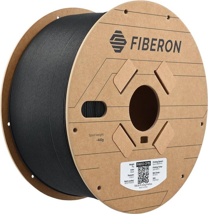 Image du produit Polymaker PA612-CF15 1,75mm BLACK 3kg (1.75 mm, 3000 g, Noir)