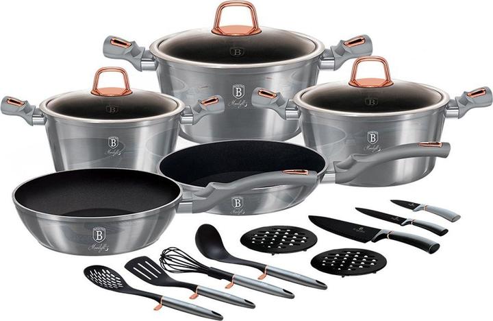 BerlingerHaus BH-7044 17-PIECE POT SET (20 cm, Pfannenset + Topfset)