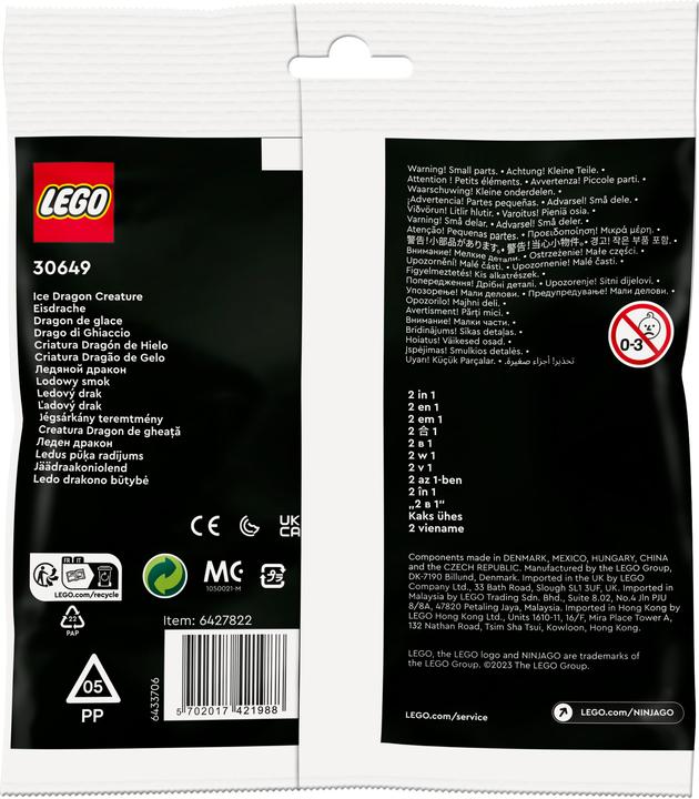 Actual product image LEGO Ice dragon (30649, LEGO Ninjago)
