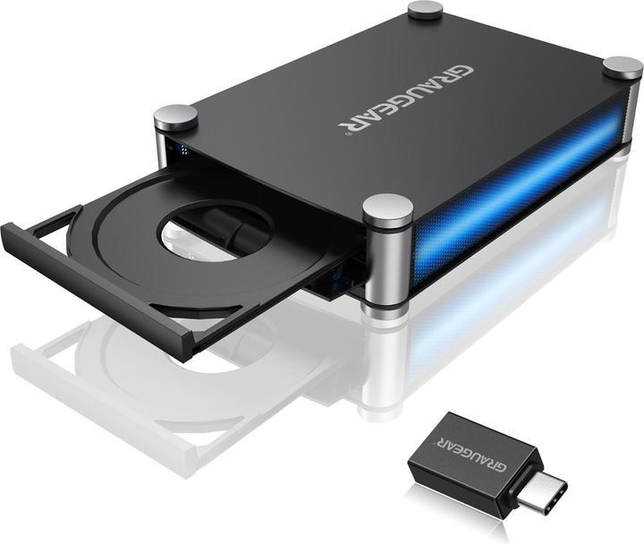 Image du produit Graugear Boîtier de lecteur externe 5,25" SATA Blu-Ray/DVD/CD (5.25")