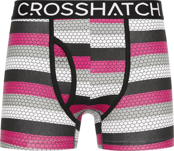 Actual product image Crosshatch Mens Crystaline Boxer Shorts (Pack of 3) (S, pack of 3)