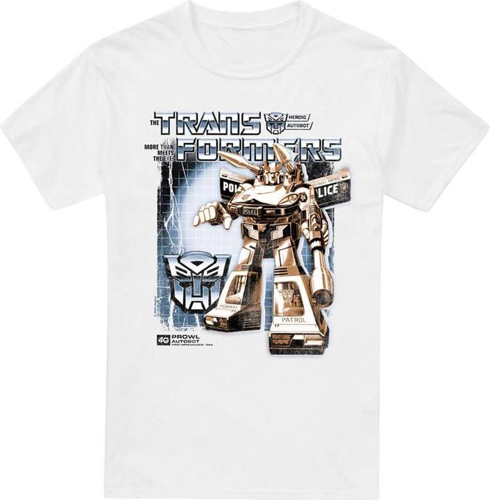 Actual product image Transformers Mens Prowl Box 40th T-Shirt (4XL)