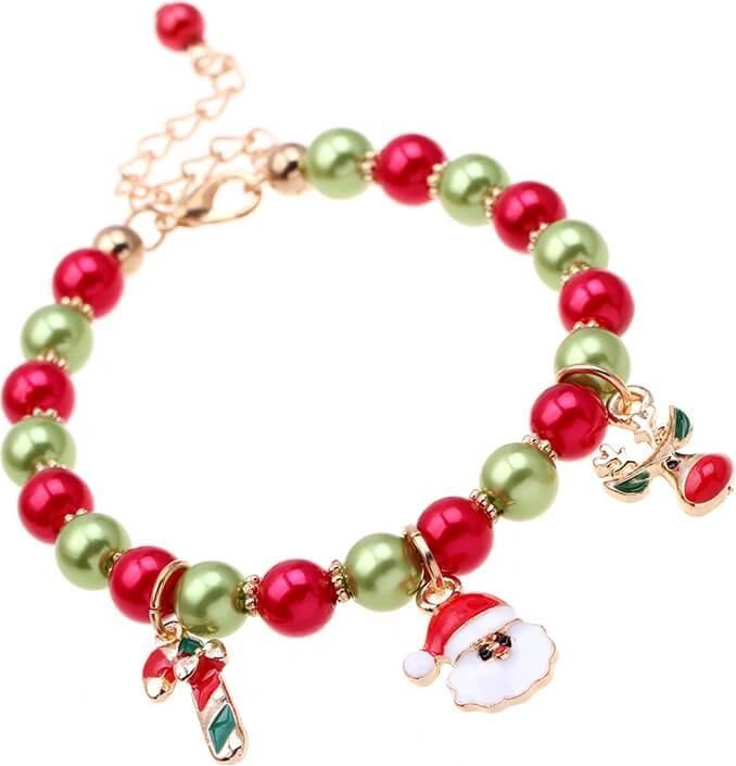 Image du produit Out of the blue Bracelet avec pendentif Charm Christmas (Métal, Matières plastiques)