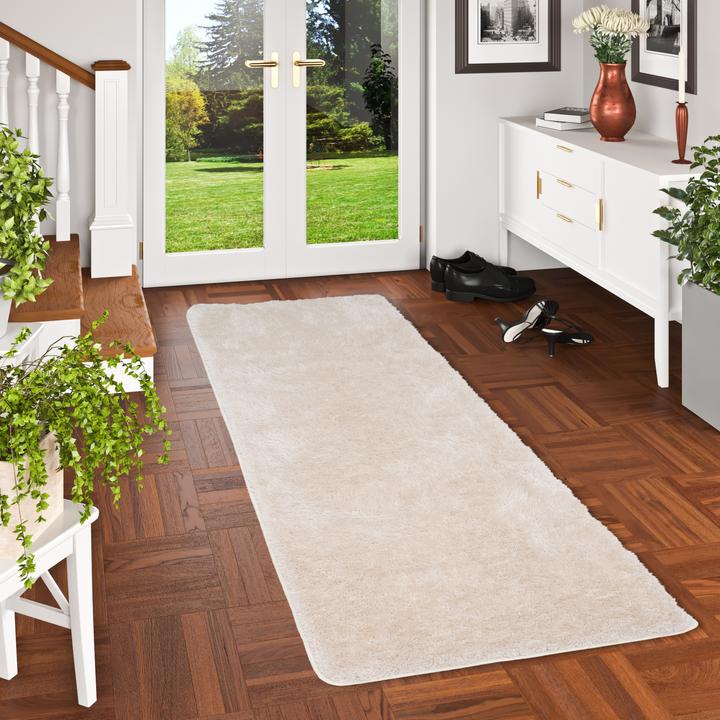 Produktbild Snapstyle Hochflor Shaggy Teppich Feeling Mix Läufer (80 x 240 cm)