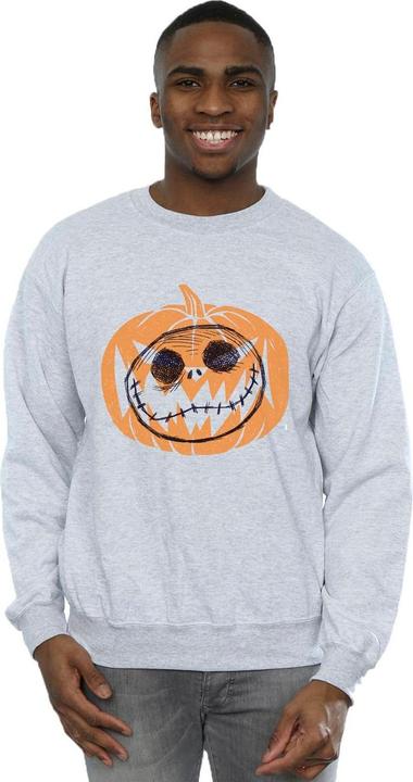 Actual product image The Nightmare Before Christmas Mens Pumpkin Jack Head Hoodie (4XL)