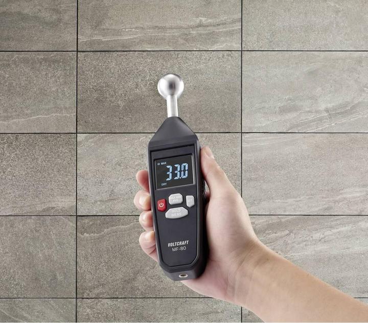 Actual product image Voltcraft MF-80 Material moisture meter Measuring range building moisture (range) 0 to 100.0% Measuring range