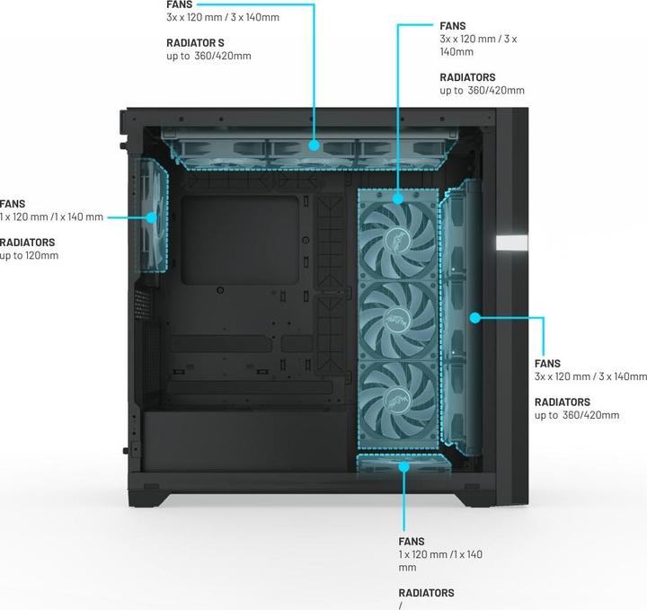 Actual product image Valkyrie VK02 Lite Black (ATX, mATX, Mini-ITX, ITX)