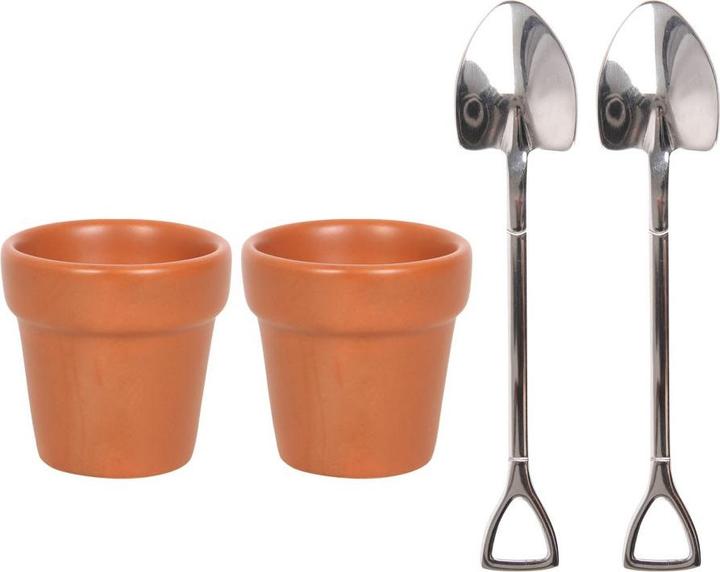 Something Different Blumentopf Eierbecher Set (2 x)