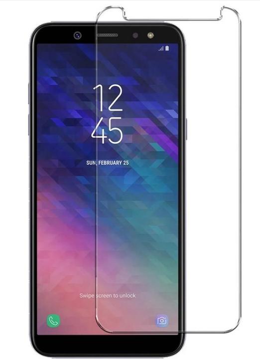 Actual product image Screenguard Samsung Galaxy A6 2018 bulletproof glass protective film Case Friendly Design (1 Piece, Samsung Galaxy A6)