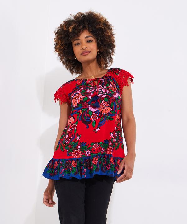 Produktbild Joe Browns Lace Sleeve Tassel Top (40)
