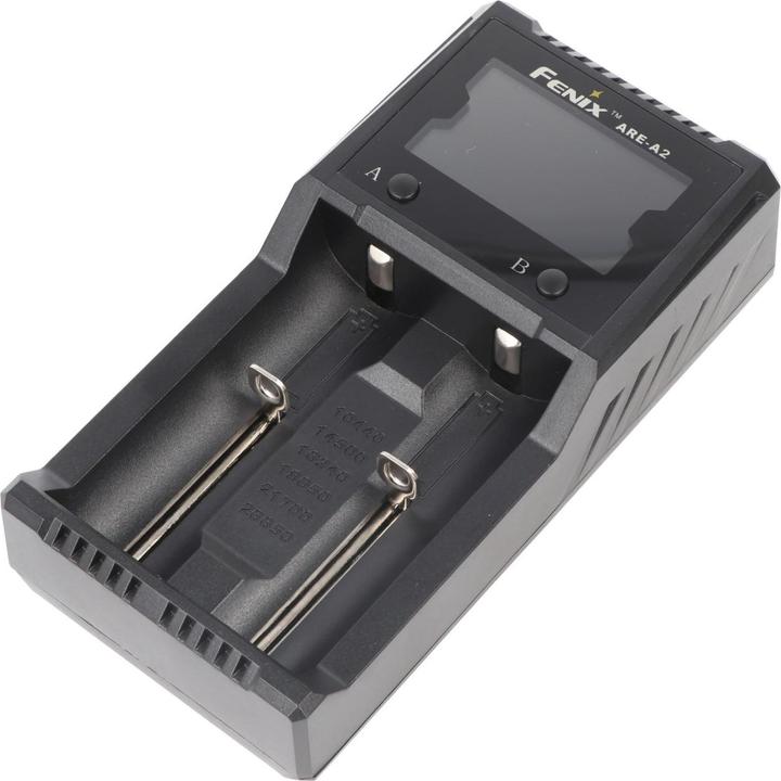 Actual product image Fenix ARE-A2 charger for two 10440, 14500, 16340, 18650, 26650, 21700 batteries (Chargers without battery)