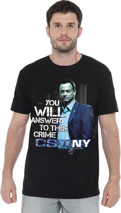 Actual product image Csi: NY Mens You Will Answer T-Shirt (M)