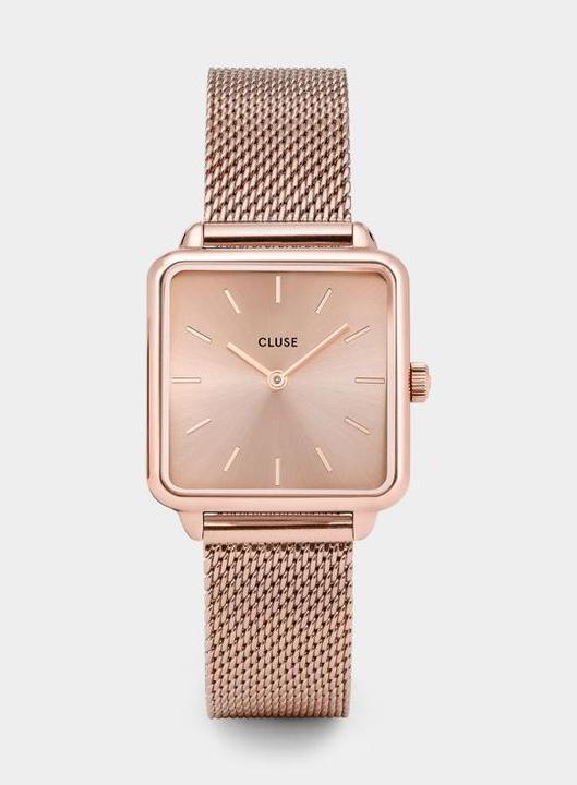 Actual product image Cluse La Tétragone Mesh Rosé (Analogue wristwatch, 28 mm)