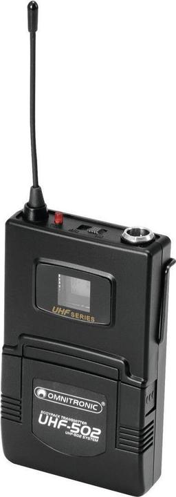 Image du produit Omnitronic Émetteur microphone UHF-502 Mode de transmission:radio Interrupteur