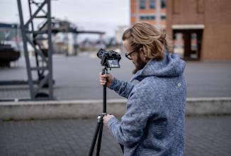 Actual product image Fotopro X Aircross 3 Carbon Tripod Oranje (Plastic)
