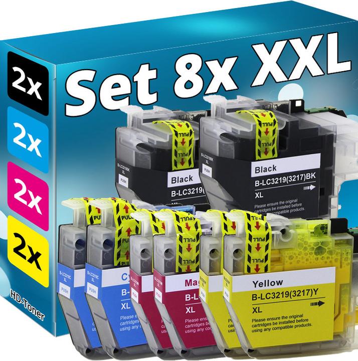 Actual product image Druckfuxx Set 8x XL TINTE PATRONEN kompatibel BROTHER MFC J5330DW J5335DW J5730DW J5930DW