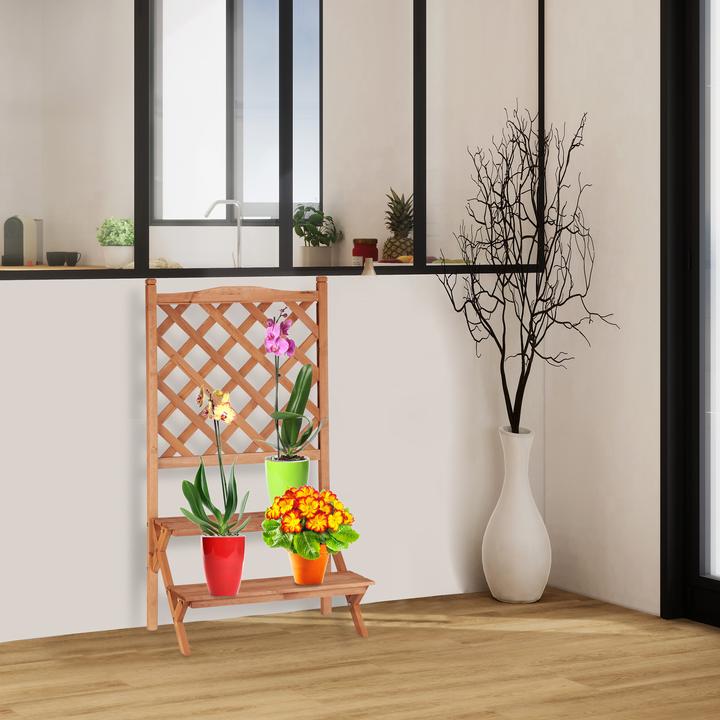Immagine prodotto Relaxdays Fioriera a scala con grigliato