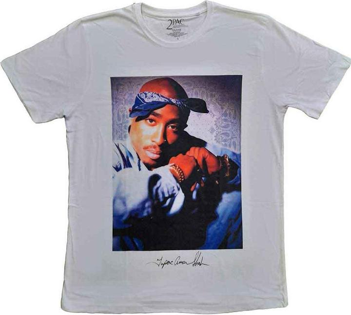 Tupac Shakur Erwachsene Bandana Baumwolle TShirt