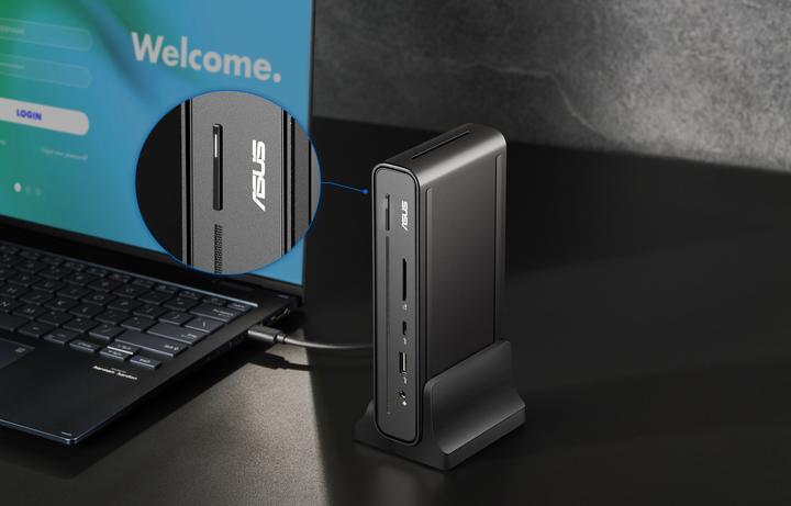 Image du produit ASUS DC300 - Station d'accueil - USB-C - HDMI DP USB-C - 1GbE - 150 Watt (USB-C, 1 Ports)