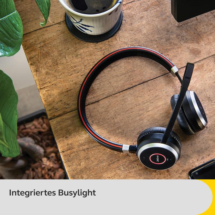 Actual product image Jabra Evolve 65 SE UC Duo (Wireless, USB-A)