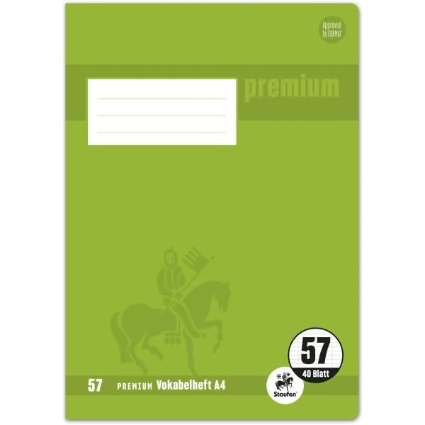 Immagine prodotto Staufen Libretto di vocabolario Premium Linea formato 57 foderato DIN A4 senza margini, 40 fogli (A4)
