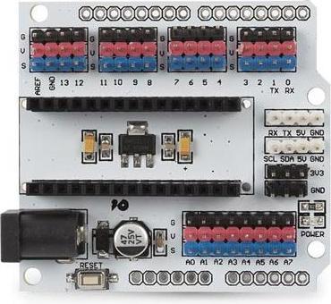 Actual product image Whadda Multifunction expansion cards for Arduino Nano UNO (Add-on)