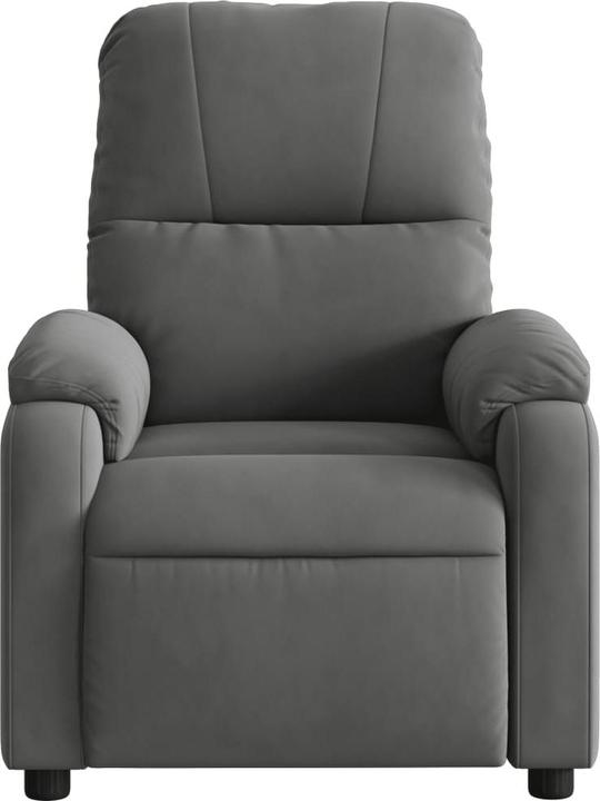 Immagine prodotto VidaXL Sedia da massaggio in tessuto microfibra grigio scuro, colore