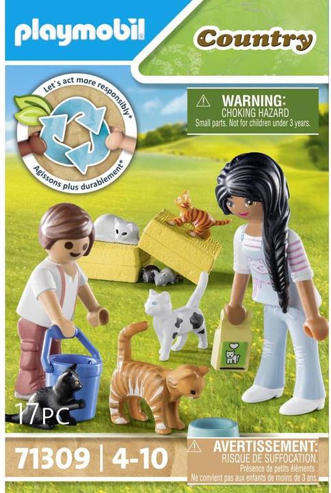 Produktbild Playmobil Katzenfamilie (71309, Playmobil Country)