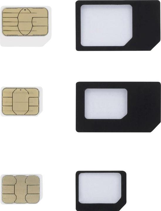 Actual product image Renkforce RF-5044718 SIM Adapter Adapted from Nano SIM Micro to