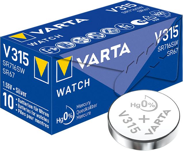 Produktbild Varta Watch V315 (10 Stk., SR67, 20 mAh)