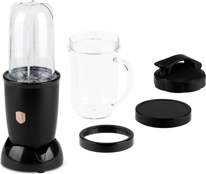 Immagine prodotto BerlingerHaus Frullatore multifunzione con controllo touch, tritaghiaccio, nero oro rosa, 400 W (400 W)