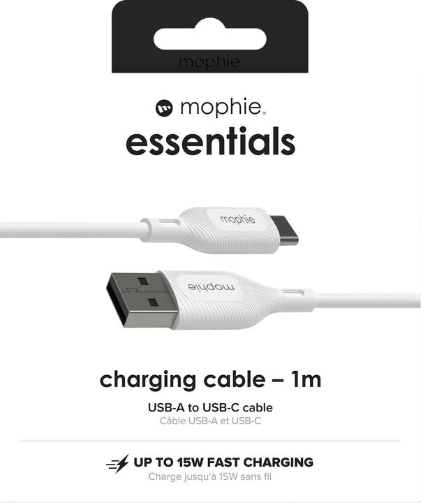 Immagine prodotto Zagg Mophie Charge Essentials Cavo USB-A - USB-C 1m - Bianco (1 m, USB 2.0)
