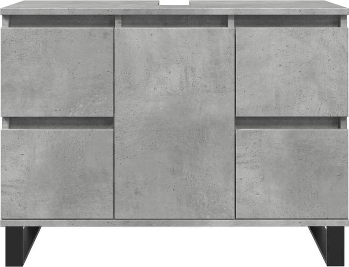 Produktbild VidaXL Waschbeckenunterschrank Unterschrank Badschrank Betongrau Holzwerkstoff (80 x 33 x 60 cm)