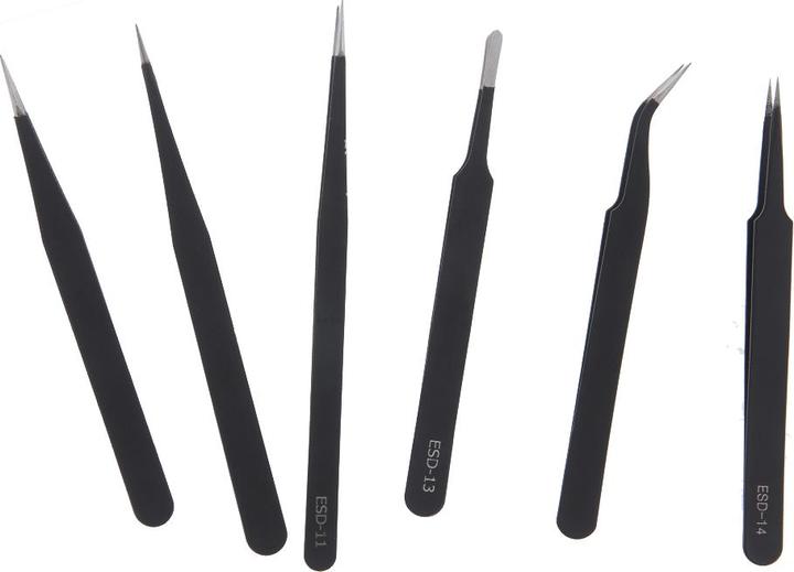 Produktbild OEM Set mit 6 Präzisionspinzetten