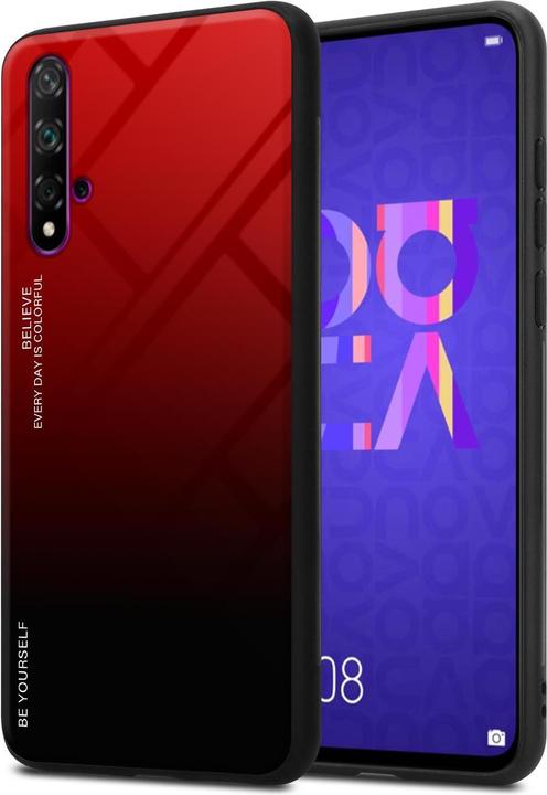 Produktbild Cadorabo TPU 2 Farben Glas Cover (Huawei Nova 5T, LG K20, TCL 20S)