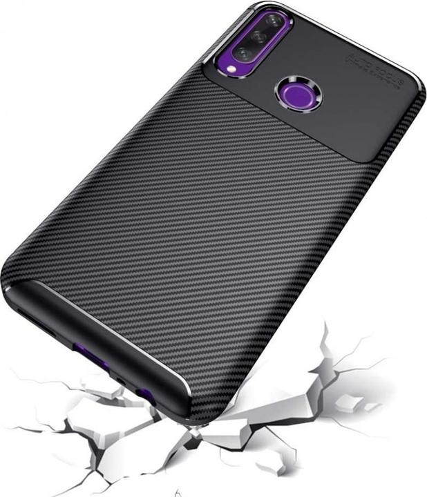 Produktbild Screenguard Huawei Y6p Hülle Carbon Design TPU Case (Huawei Y6p)