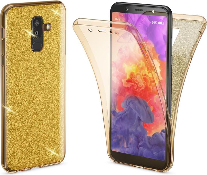 Produktbild Nalia Glitzer Handyhülle 360 Grad (Samsung Galaxy A6+)