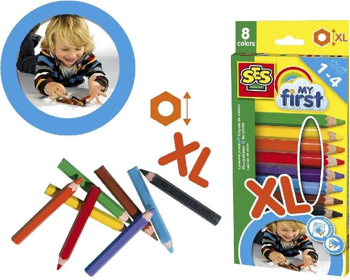 Actual product image Ses Colour pencils (Multicoloured, 8 x)