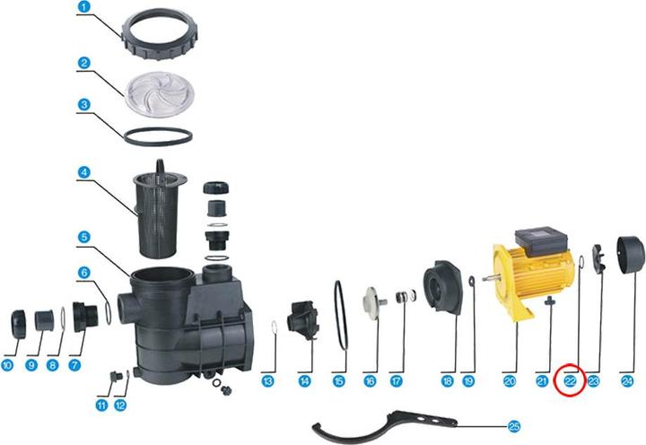 Actual product image SunSun Spare Part Swimming Pool Pump WilTec-550/750 O-Ring 4