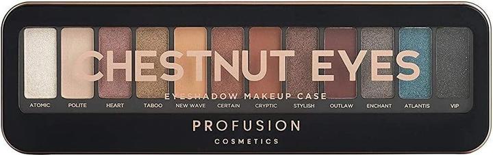 Produktbild Profusion Cosmetics Pro Makeup Case Lidschattenpalette für kastanienbraune Augen (Chestnut Eyes)