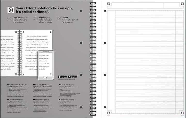 Actual product image Oxford Notizbuch (A4+, Lined, Hardcover)