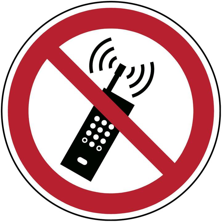 Immagine prodotto Brady Cartello di sicurezza ISO - Vietato l'uso di radio mobili