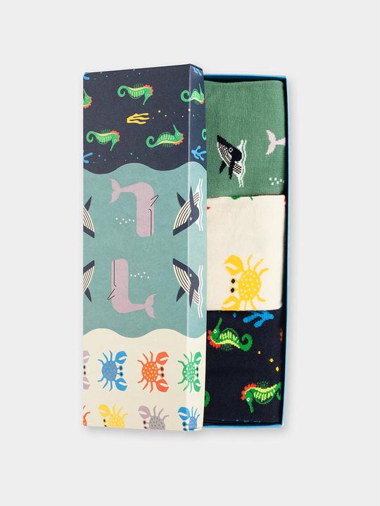 Actual product image DillySocks Under the Sea (Box of 3) (36 - 40)