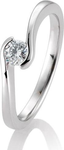 Produktbild Breuning Ring Schwung 0,05-0,30ct. (52, 585/14 K Gold)