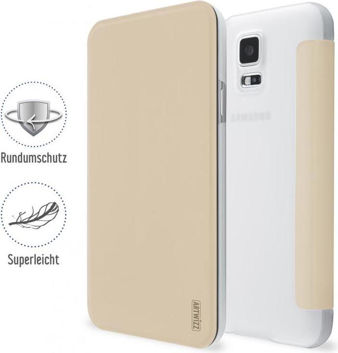 Actual product image Artwizz SmartJacket protective clip for Galaxy S5 Gold (Samsung Galaxy S5)