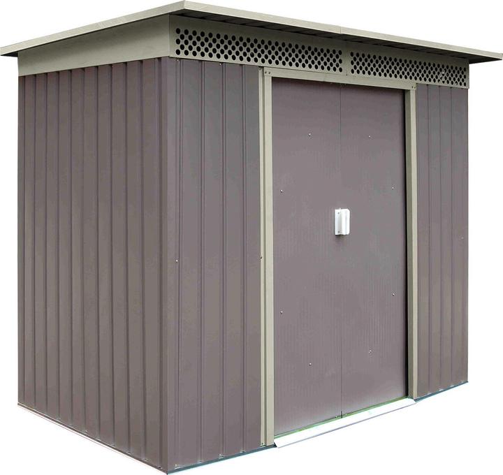 Immagine prodotto Dema Capanno da giardino / Capanno da giardino in metallo Bristol Brown 213x142x184cm