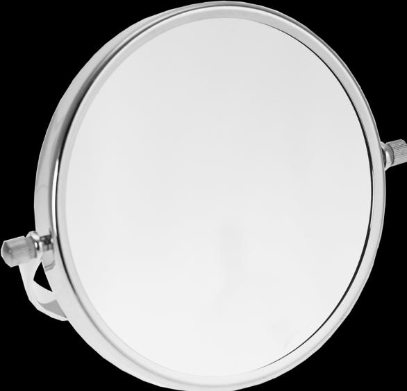 Actual product image Adjustable mirror - metal, silver, 7x magnification, Ø 15 cm