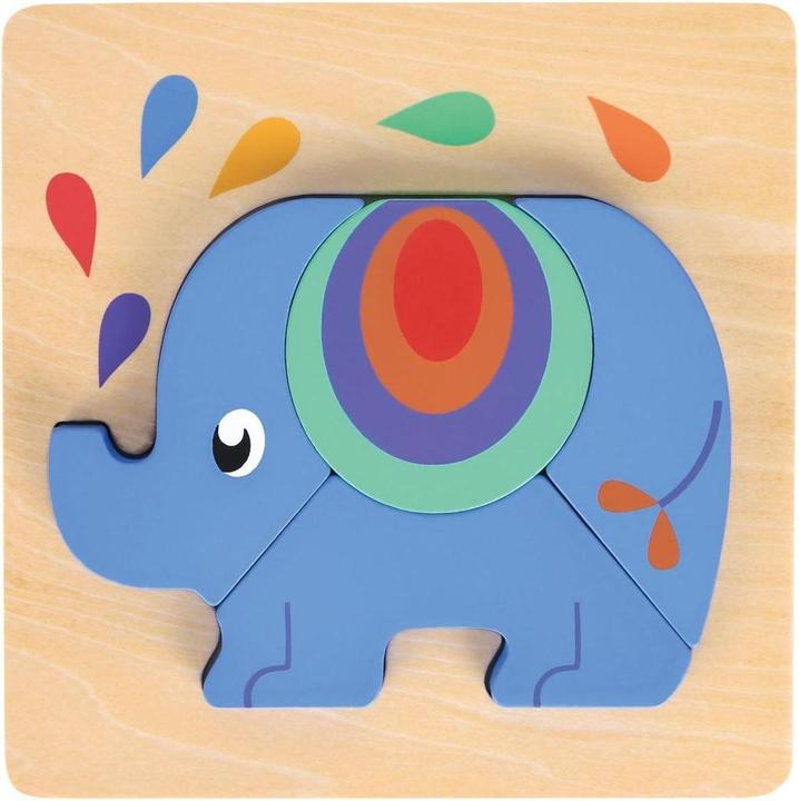 Image du produit Spielba Puzzle-Set mit Panda, Elefant, Giraffe