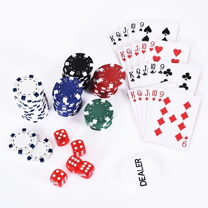 Immagine prodotto Swisshandel24 Valigetta da poker Set da poker 300 fiches 2x pacchetto di carte 5x dadi 1x valigetta in alluminio