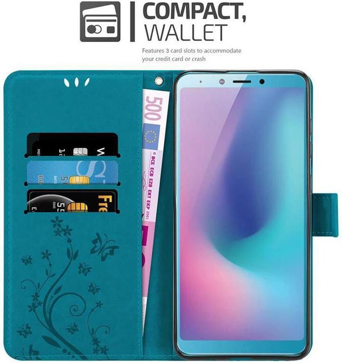 Actual product image Cadorabo Flower Book Cover (Samsung Galaxy A6s)